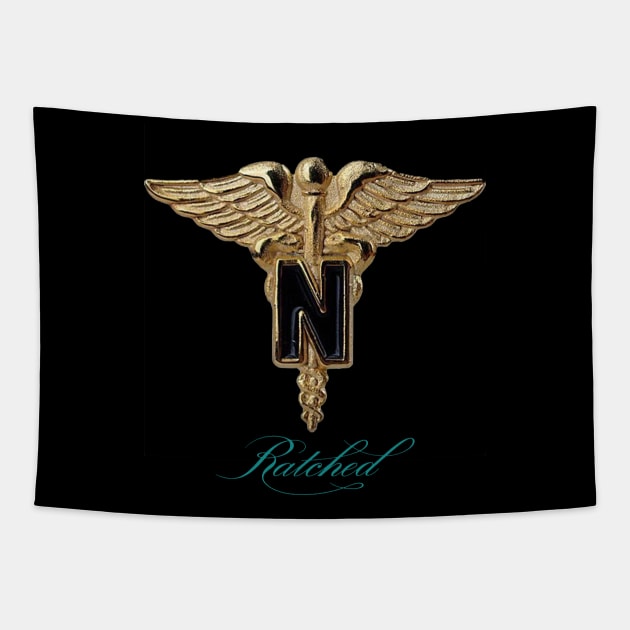 Ratched Vintage Nurse Pin Tapestry by Scar