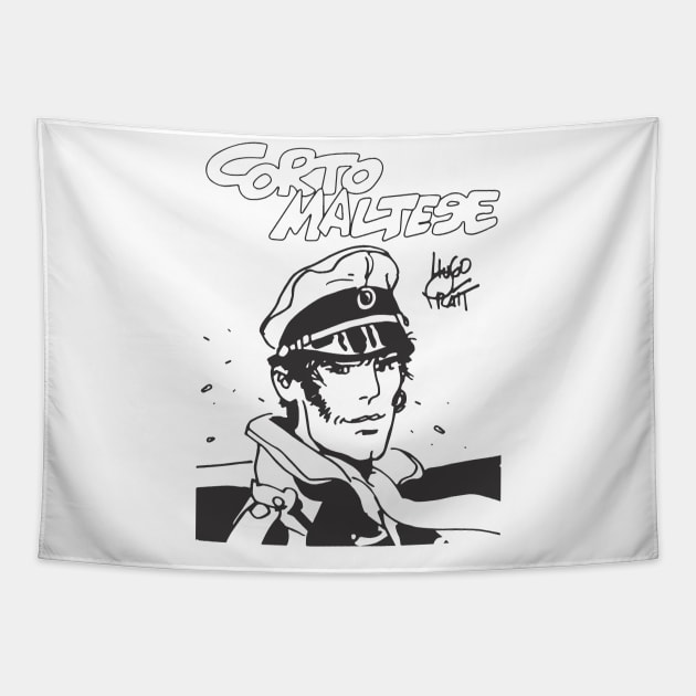 corto maltese Tapestry by workshop71