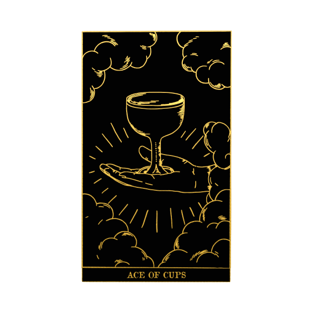 Ace Of Cups - Tarot Card Print - Minor Arcana by annaleebeer