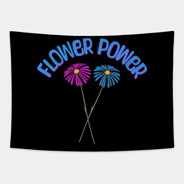 Flower Power Tapestry by Junomoon23