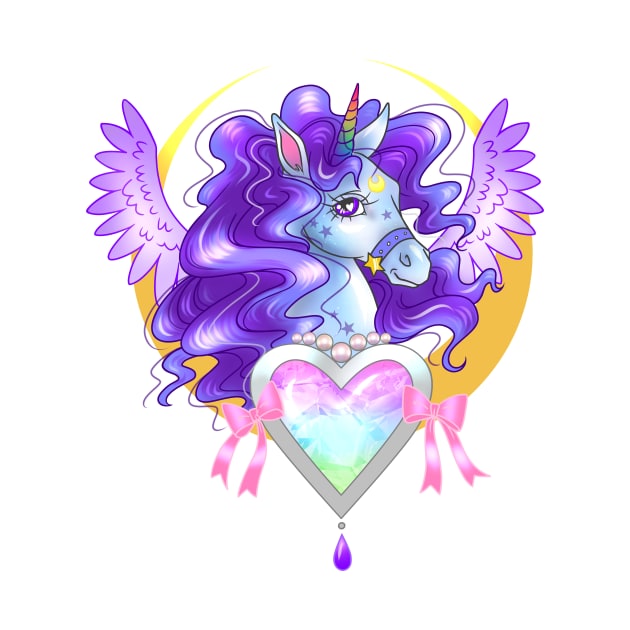 Magical Purple Unicorn by Fizzy Vee