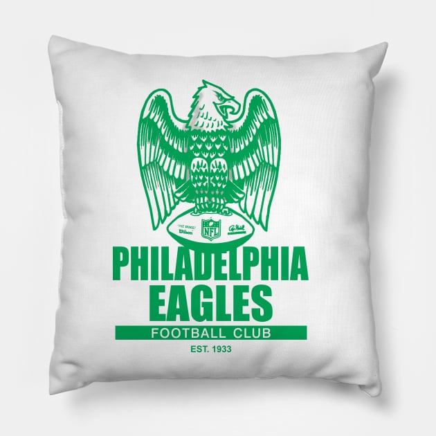 Philadelphia Eagles Retro Look Pillow by Tom Stiglich Cartoons