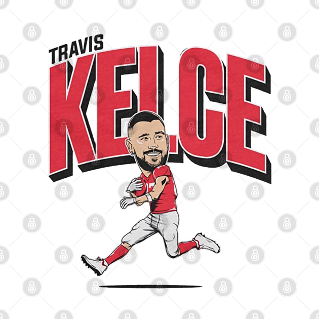 Travis Kelce Caricature by Chunta_Design