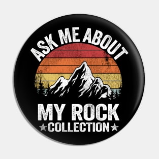Rock Collection Collector Retro Geologist Pin