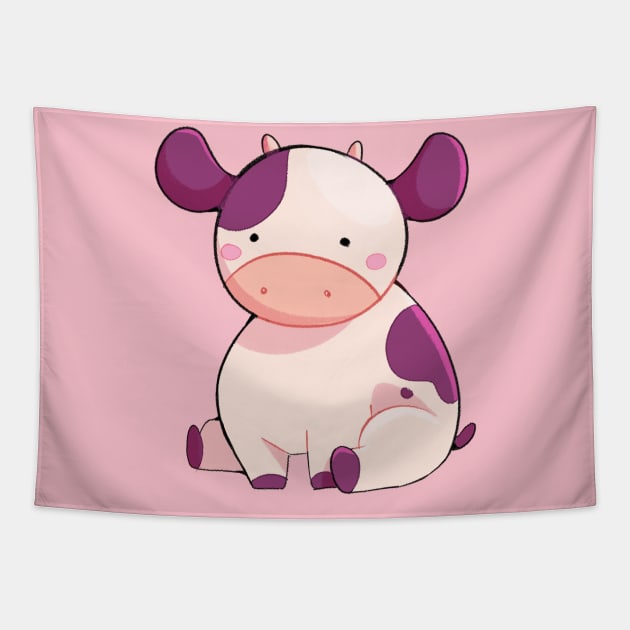 Baby Cow Tapestry by SonataStar