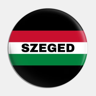 Szeged City in Hungarian Flag Pin