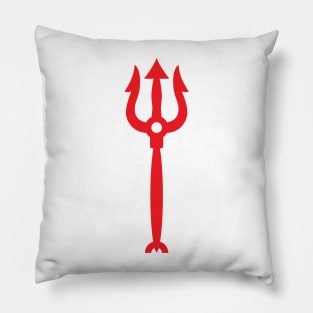 Neptune trident red (request other colours) Pillow