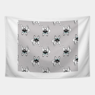 Soft grey Frenchies Tapestry