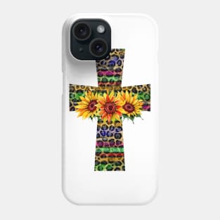 Serape Leopard Cross Png Phone Case