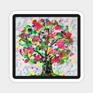 Happy Tree by Jan Marvin Magnet