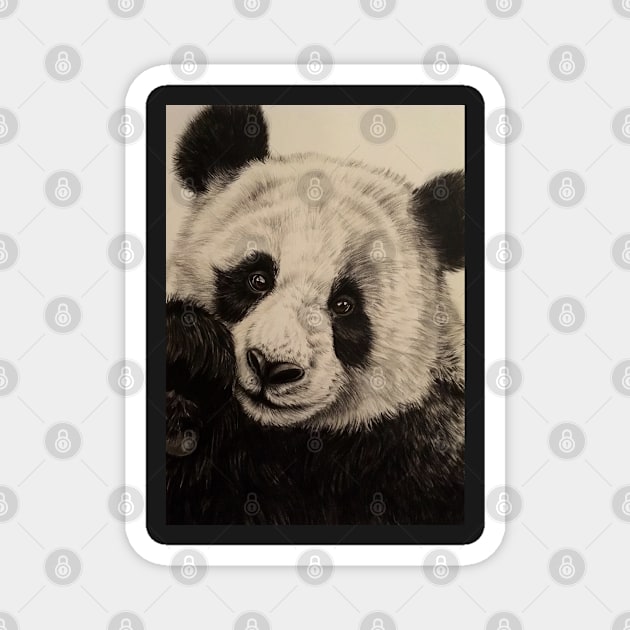 Giant Panda Magnet by Artbythree