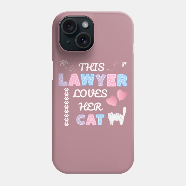 This lawyer loves her cat Phone Case by My-Kitty-Love