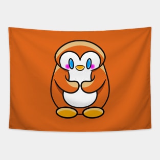 Shy-guin Orange Tapestry