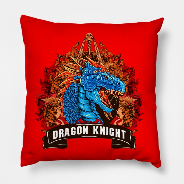 DRAGON KNIGHT Pillow by theanomalius_merch