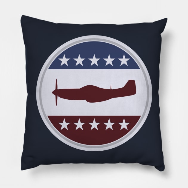 P-51 Mustang Pillow by TCP