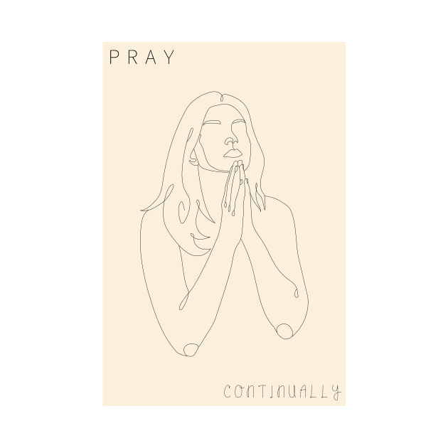 Pray Continually by MinDigitalArts