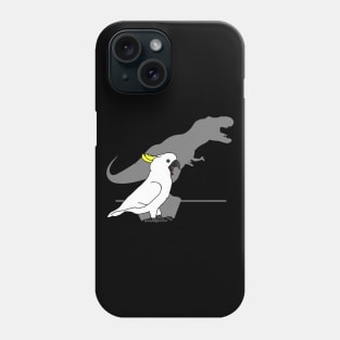 Sulphur Crested Cockatoo T-rex Phone Case