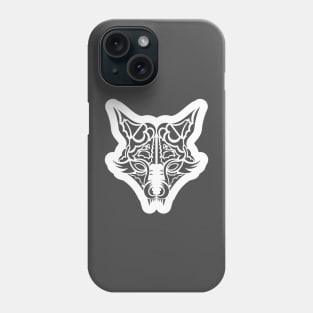 Fox Face Contour Fantasy Artsy Animals Style Phone Case