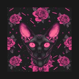 Sphynx With Pink Eyes T-Shirt