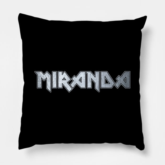 Heavy metal Miranda Pillow by KubikoBakhar