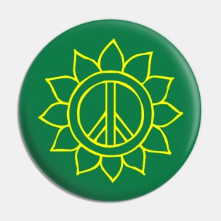 Peace Flower Pin