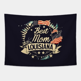 Best Mom in the LOUISIANA, mothers day gift ideas, love my mom Tapestry