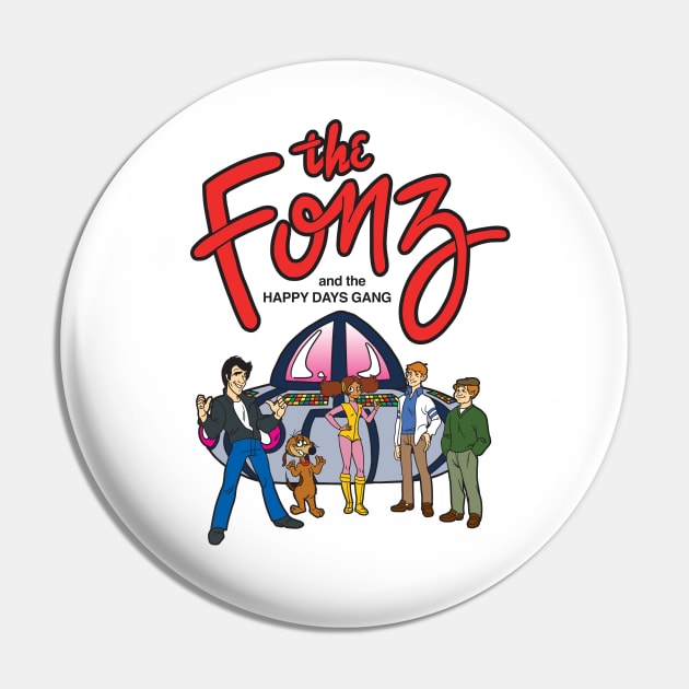 The Fonz Cartoon Pin by Chewbaccadoll