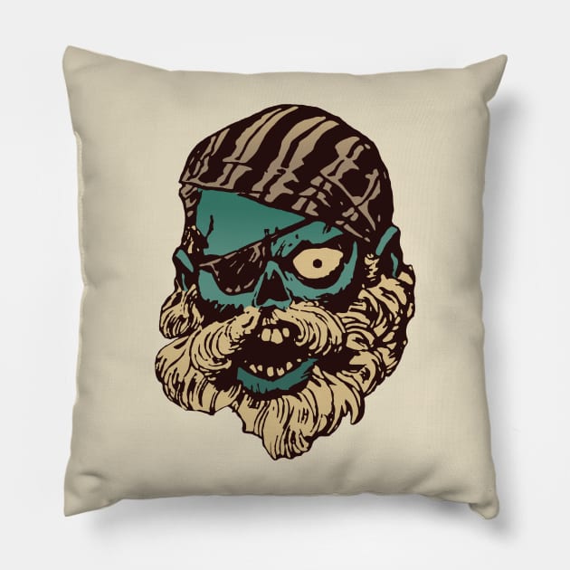 Pirate Zombie Pillow by Another Dose