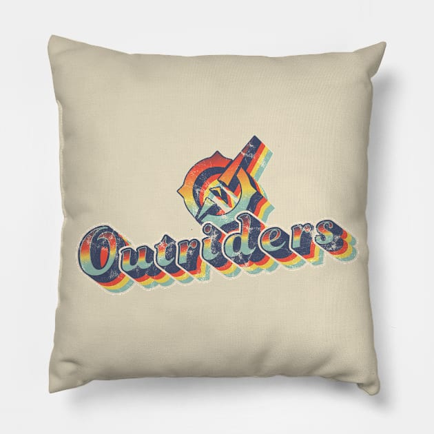 Outriders 2020 Vintage Pillow by Hmus