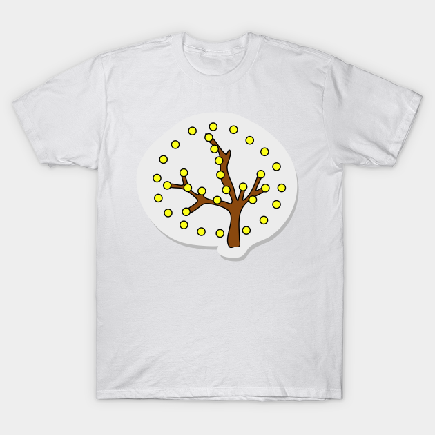 Discover Festive tree with a garland. Minimalistic design. Gift for a child or nature lover, biologist - Tree Xmas - T-Shirt