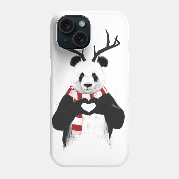 Xmas panda Phone Case by soltib