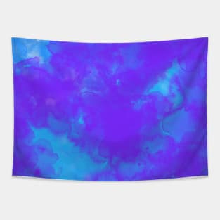 Purple and Blue Watercolor Background Tapestry