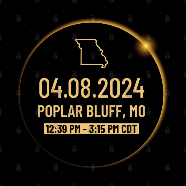 Missouri State Poplar Bluff MO USA Totality April 8, 2024 Total Solar Eclipse by Bunny Prince Design