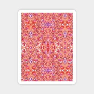 Geometric floral tile seamless pattern Magnet
