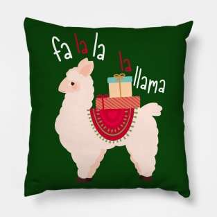 Fa La La La Llama | Funny Christmas Animal Pillow