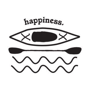 Kayaking is Happiness illustration T-Shirt
