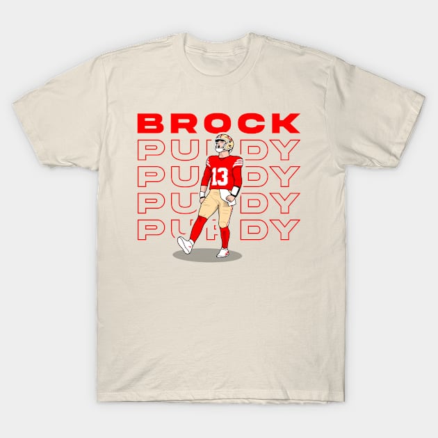 brock the touchdown - Brock Purdy - T-Shirt