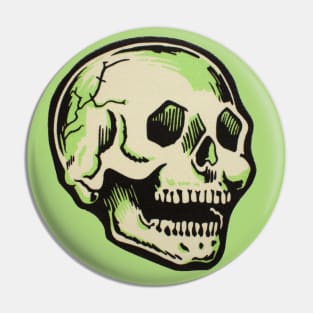 Vintage Skull Halloween Pin