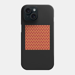 Nested Hearts in vibrant red and orange Phone Case