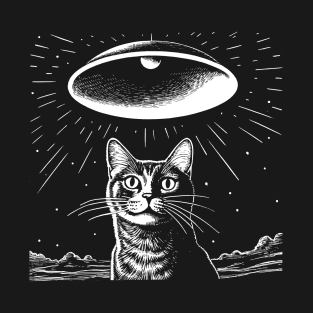 Cat Ufo t shirt T-Shirt
