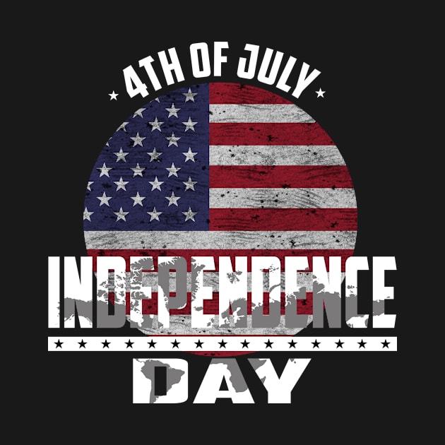 Independence Day USA flag - 4th July USA by RRDESIGN