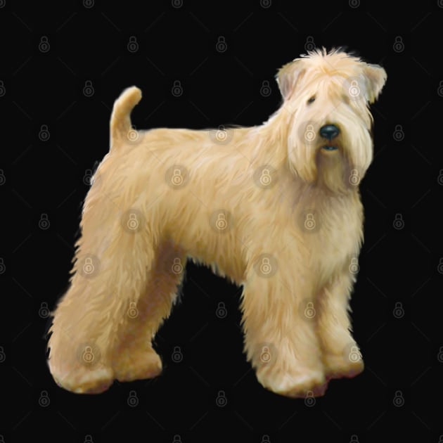 A Soft Coated Wheaten Terrier (standing) - Just the Dog by Dogs Galore and More