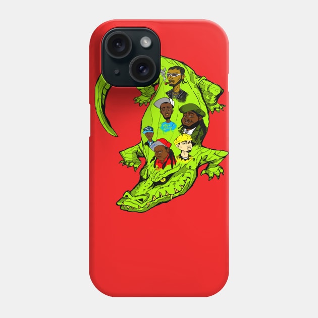 Muddy Water Alligator Phone Case by Art Of Lunatik