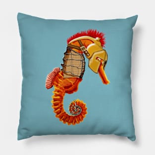 Steampunk seahorse Pillow