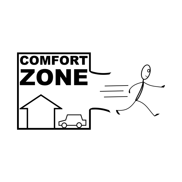 Escape Your Comfort Zone (Dark Bg) by AmeliaAndJP