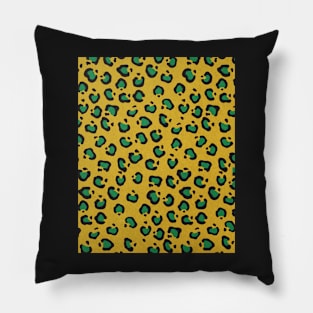 Leopard pattern, Abstract print, Retro, Mid century art Pillow