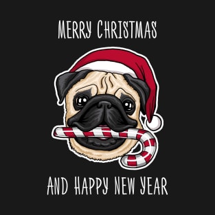 Marry xmas funny mops for dog's lovers T-Shirt