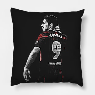 Luis Suarez Pop Art Pillow