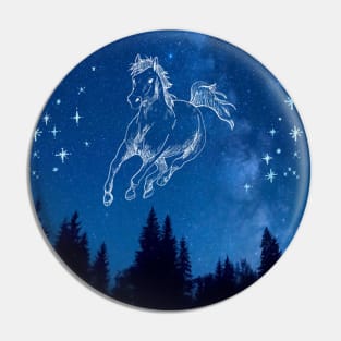 Ghost Horse Pin