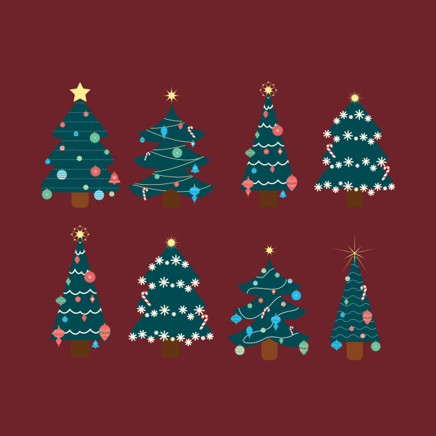 8 Christmas Trees by Design by Maria 